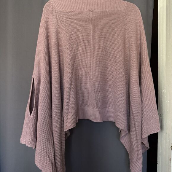 Lululemon Forward Flow Cape Womens Poncho Sweater Top One Size Vintage Mauve - Picture 2 of 7
